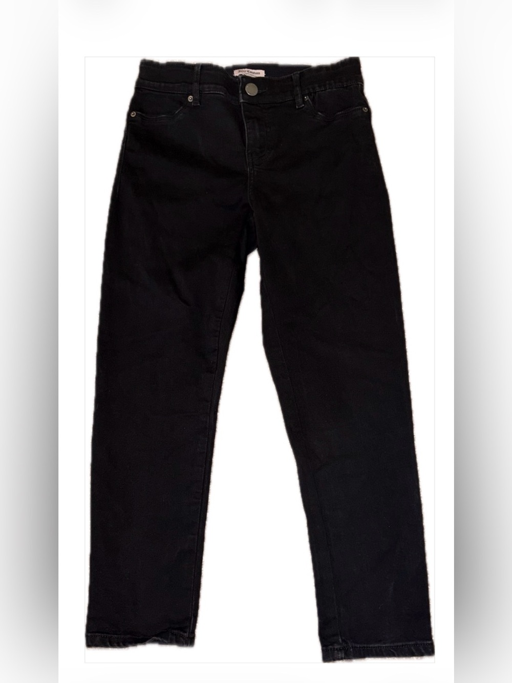 NWOT Juicy Couture Black Straight-Leg Jean Capri Pants